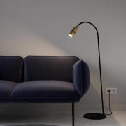 Neo! Floor LED vloerlamp dimbaar messing/zwart