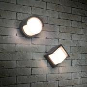 LED buitenwandlamp Puno, IP54, rond