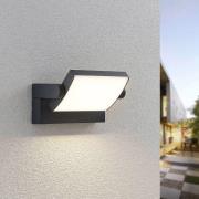 Lindby LED buiten wandlamp Sherin, set van 2, draaibaar