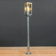 Tuinpadverlichting Karo, schemersensor 100 cm zink