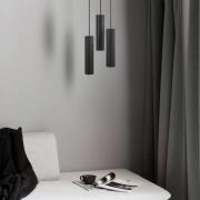 Hanglamp Tilo, 3-lamps, zwart