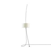 Vloerlamp Totora met beige katoenkap