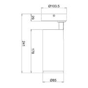 LED plafondspot Lucea, verstelbaar, 15 W Wit