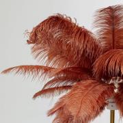 KARE Feather Palm vloerlamp met veren, roestrood