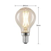 LED filament lamp E14 4W druppel dimbaar per 5