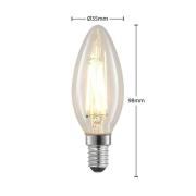 LED filament lamp E14 4W 827 kaars dimbaar 2/set