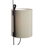 Magnetic vloerlamp, Ø 25cm, kaki, zwart eiken