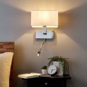 Lucande wandlamp Tamara, schakelaar, LED flexarm, set van 2