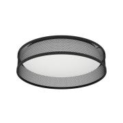 LED plafondlamp Luppineria gevlochten staal, zwart