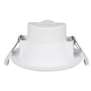 Prios LED inbouwlamp Rida, set van 10, wit, 15 cm, CCT, IP44