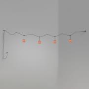 Bover Nans S/16/4L LED-buiten hanglamp, rood