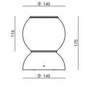 Stilnovo Gravitino LED plafondlamp, draaibaar wit