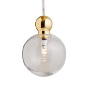 EBB & FLOW Uva M hanglamp, goud, helder