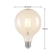 LED lamp E27 6W 2.700K G125 bollamp filament