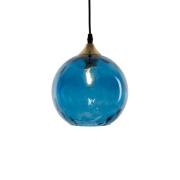 Hanglamp Cagliari 1-lamp glazen kap blauw
