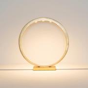 LED tafellamp Asterisco ringdesign goud dimmer