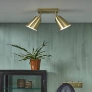 It's about RoMi Bremen plafondlamp 2-lamps goud