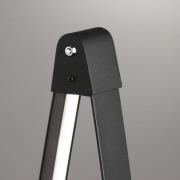 LED vloerlamp Fenga, touchdimmer, CCT, zwart