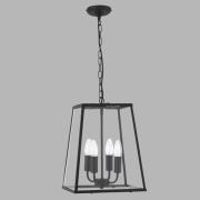 Hanglamp Lantern, zwart, 4-lamps