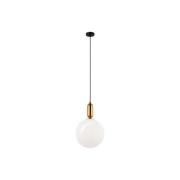 Hanglamp Neptune met glazen kap, goud