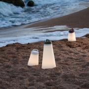 Buiten sfeerlamp Sasha, oplaadbare batterij, hoogte 24,5cm wit