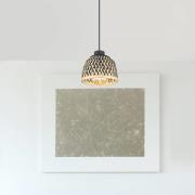 Hanglamp Colly kap bamboe-vlechtwerk, Ø 20cm