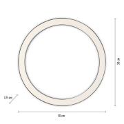 Pure Lines LED plafondlamp, rond Ø50cm antraciet