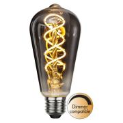 LED rustieke lamp E27 ST64 2W filament 2.100K rook