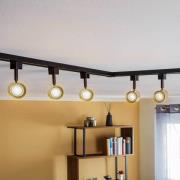 Prios Jorell railsystem 1-lamp goud 5-lamps