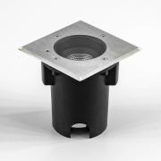 EVN Pentola inbouwlamp roestvrij staal 13,5x13,5 3.000K