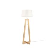 Aluminor Sacha LS mini vloerlamp, hout en textiel