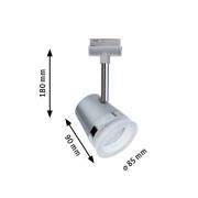 Paulmann URail kegel, ZigBee, CCT, mat chroom