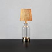 Costero tafellamp, naturel/transparant, 43 cm