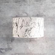 Hanglamp Marble, wit gemarmerd