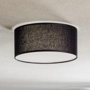 Plafondlamp Rondo, zwart, Ø 30 cm