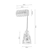 Wandlamp Flarino, grenenhout, 1-lamp