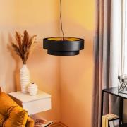 Hanglamp Fredik, Ø 45 cm, zwart/goud