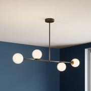 Hanglamp Gama 4, 4-lamps, zwart