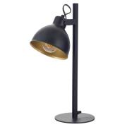 Tafellamp Trial, kap draaibaar zwart/goud