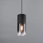 Robin hanglamp voor DUOline, zwart/rookgrijs