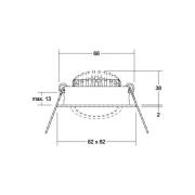 BRUMBERG BB05 inbouw RC driver hoekig structuurwit