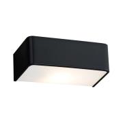 Wandlamp Rauma, zwart, breedte 20 cm