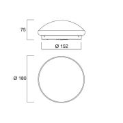 Sylvania Start Surface LED plafondlamp, Ø 18 cm