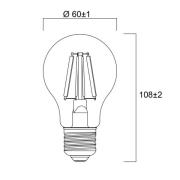 Sylvania E27 filament LED lamp 2,3W 2.700K 485 lm