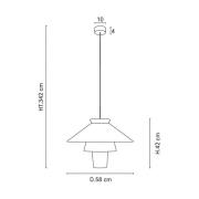 MARKET SET Hanglamp Ruche, Ø 58 cm, wit