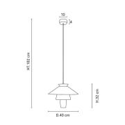 MARKET SET Ruche hanglamp, Ø 40cm, marshmallow