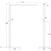 LED vloerlamp Bevon microprisma direct/indirect