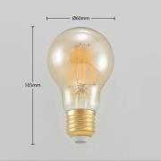 LED lamp E27 A60 6,5W 2.500K amber 3-step-dimmer