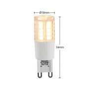 Arcchio LED stiftlamp, G9, 4,5 W, helder, 3.000 K