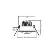 BRUMBERG BB14 inbouw dim2warm RC-dim wit glans